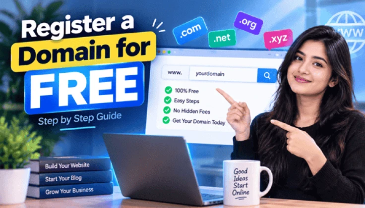 Register a free domain.