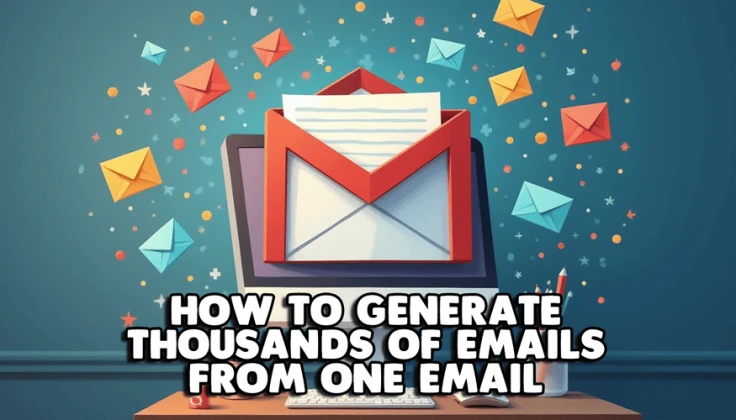 How to generate thousands of emails from one email Exclude Tempmail