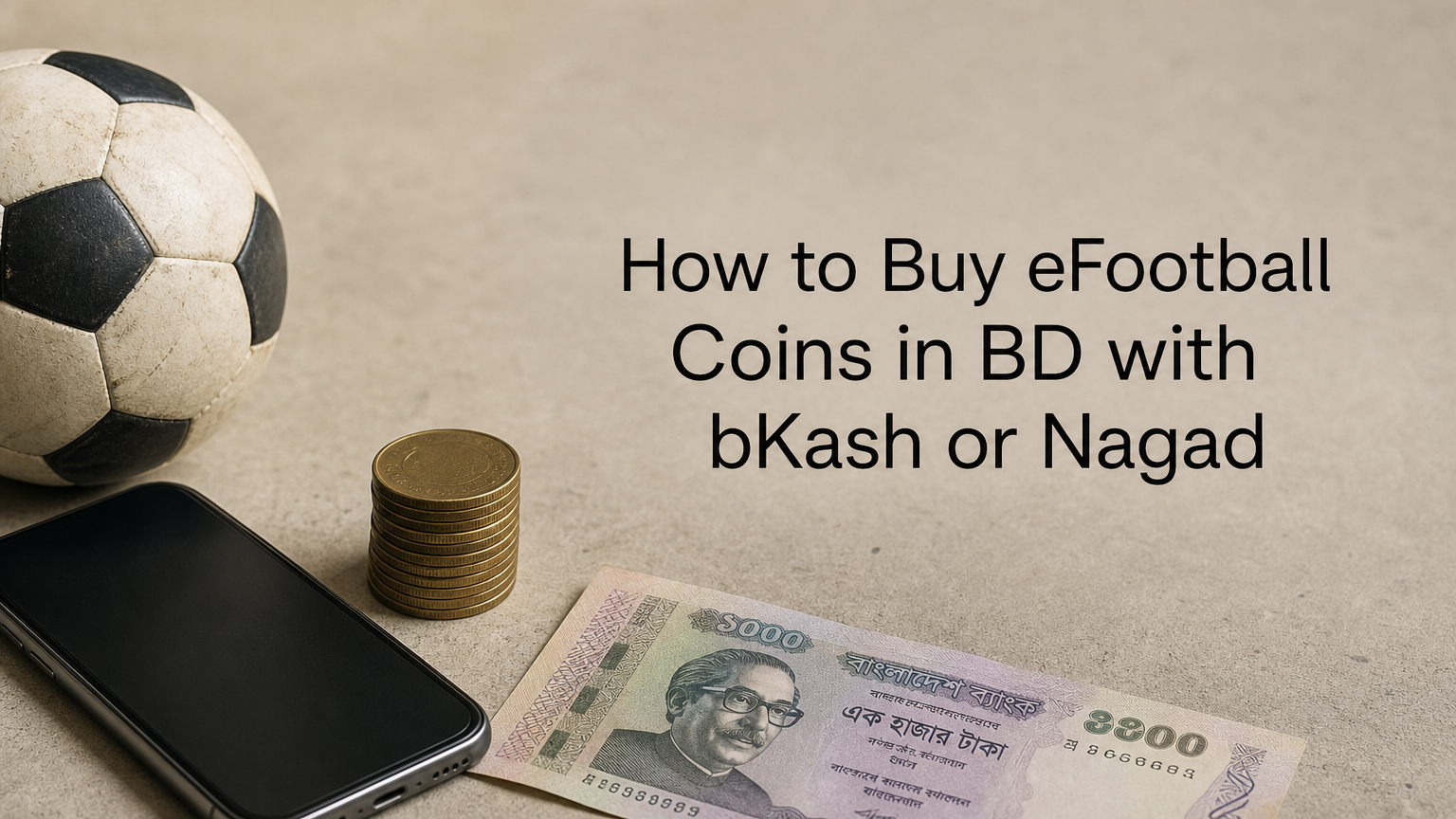 How to Buy eFootball Coins in BD with bKash or Nagad