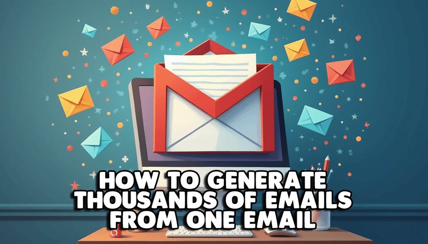 How to generate thousands of emails from one email? [Exclude Tempmail]